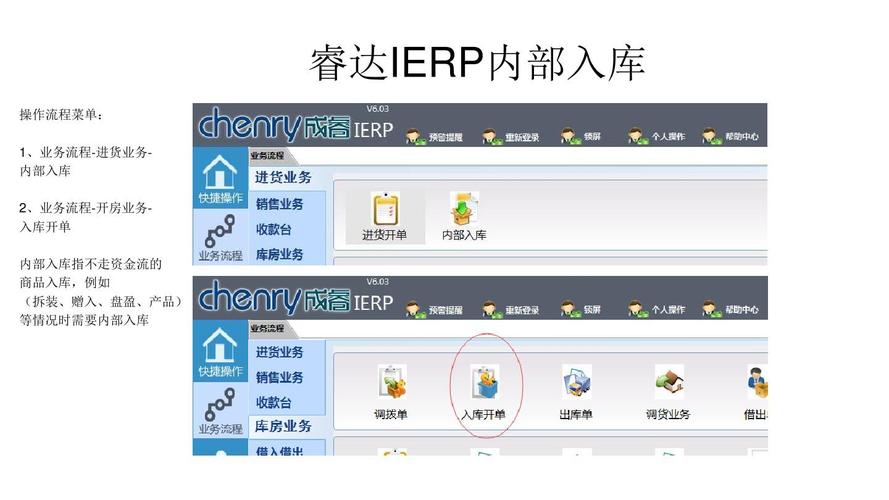 (8)成睿ierp操作手册内部出入库演示ppt